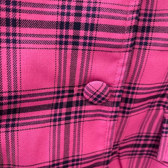 TCEC | NWOT | Collar Neck Button Down Mini Dress | S, M, L| Magenta | CD02664 - Picture 3 of 4